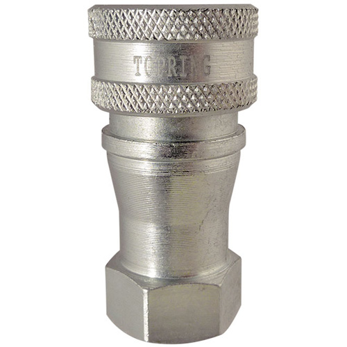 Hydraulic Quick Coupler - Steel Manual Coupler, Brass/Stainless Steel Action Paper