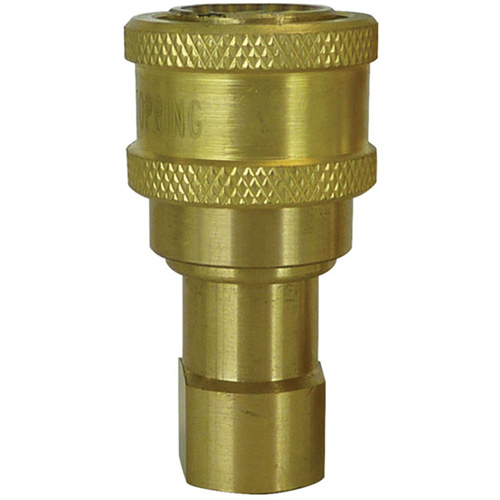 RACCORD HYDRAULIQUE FERME 2VOIES,3/4"NPT,LAITON, Laiton/Acier inoxydable Action Paper