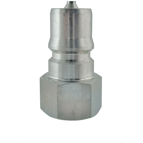 Hydraulic Quick Coupler - Plug, Stainless Steel, 3/8" Dia. Action Paper