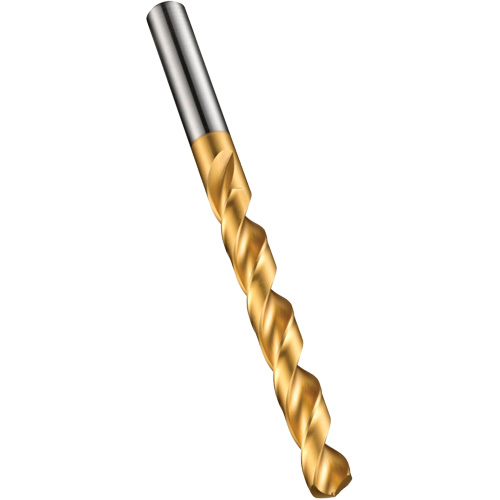 Jobber Drill Bit, High Speed Steel, 1/4", 101 mm L, 63 mm Flute, 130° Point Angle Action Paper