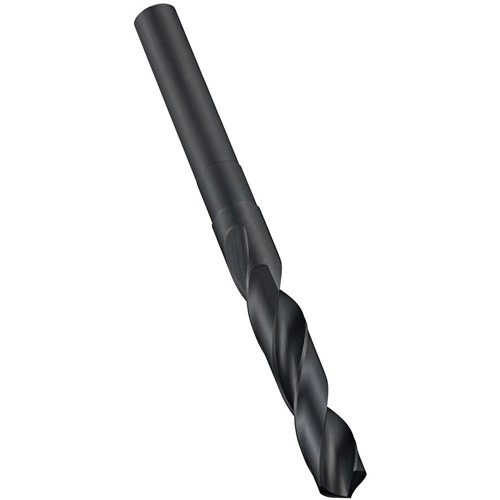 Reduced Parallel Shank Drill Bit, 11/16", High Speed Steel, 3-1/8" Flute, 118° Point Action Paper