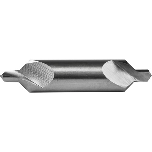 Combined Centre Drill and Countersink, #3, 0.1094" Small Diameter, 1/4" Large Diameter, High Speed Steel Action Paper