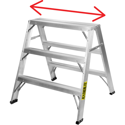 Chevalet de sciage industriel, 2' ha x 31,9375" la x 23,50" pr, Capacit&eacute; de 300 lb, Aluminium Action Paper