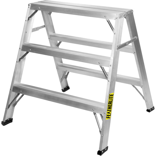 Chevalet de sciage industriel, 3' ha x 33,3125" la x 31,50" pr, Capacit&eacute; de 300 lb, Aluminium Action Paper