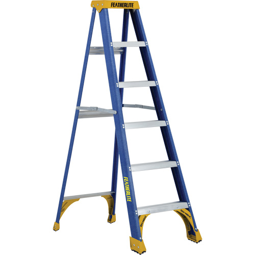 Industrial Duty Stepladders (6300 Series), 6', Fibreglass, 250 lbs. Capacity, Type 1 Action Paper