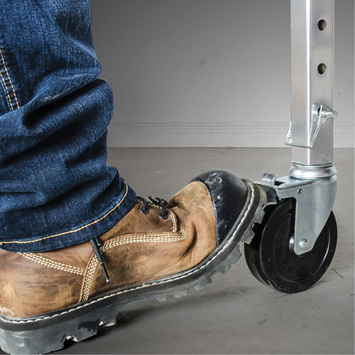 Mobile Work Scaffolding - Maxi Square Scaffolding, Aluminum Frame, 74" D x 75" H Action Paper