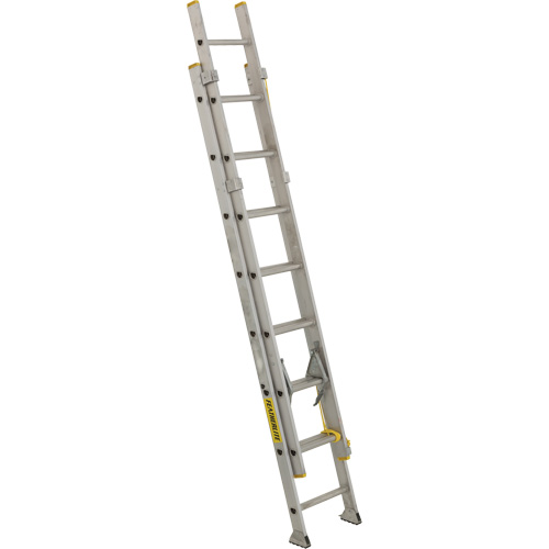 Industrial Heavy-Duty Extension Ladders, 300 lbs. Cap., 13' H, Grade 1A Action Paper