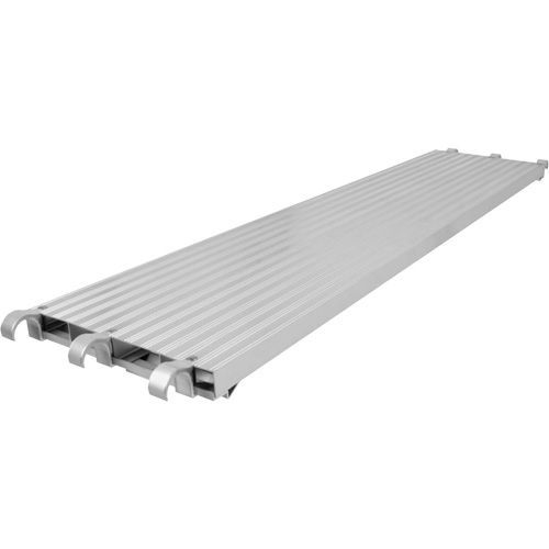 Plateformes de travail - Plancher en aluminium, Aluminium, 10' lo x 19" la Action Paper