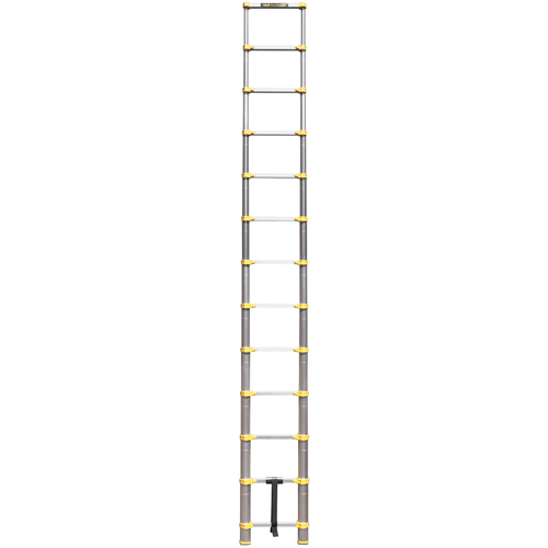 Telescopic Ladder, 3' - 12', Aluminum, 250 lbs. Capacity, Type 1 Action Paper