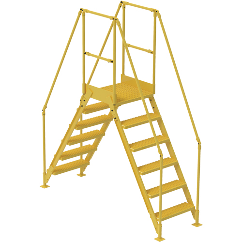 Crossover Ladder, 92" Overall Span, 60" H x 24" D, 24" Step Width Action Paper
