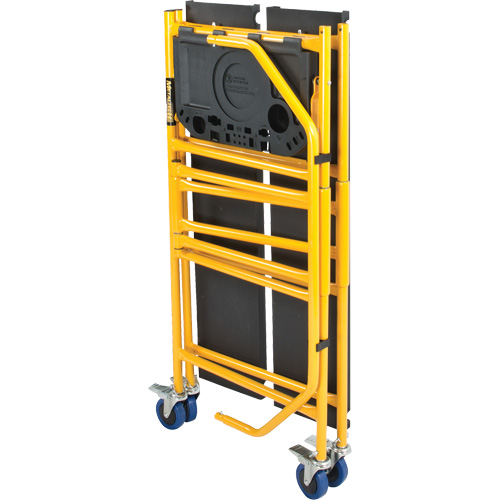 Jobsite Series 4' Safety Rail & Tool Shelf Scaffold Kit, Steel Frame, 49-1/2" D x 57-3/4" H Action Paper