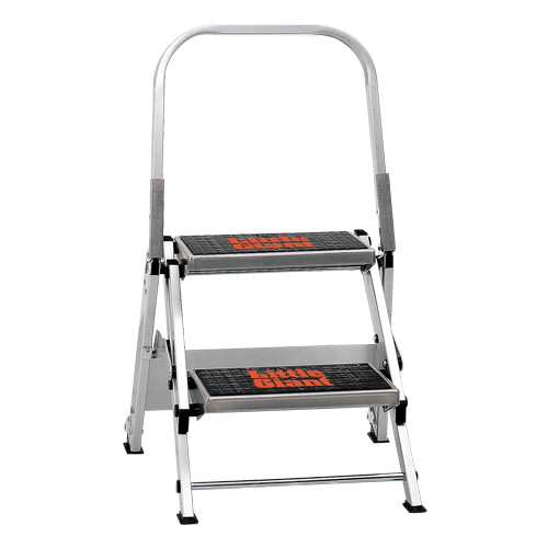 Safety Stepladder, 1.5', Aluminum, 300 lbs. Capacity, Type 1A Action Paper