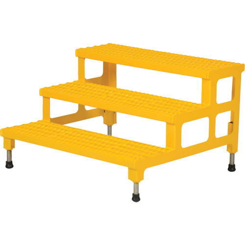 Adjustable Step-Mate Stand, 3 Step(s), 36-3/16" W x 33-7/8" L x 22-1/4" H, 500 lbs. Capacity Action Paper