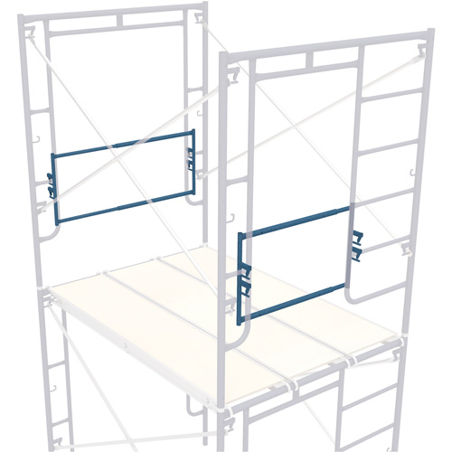 Garde-corps dextr&eacute;mit&eacute; extensible pour l'&eacute;chafaudage, Barre de retenue, 21" h Action Paper