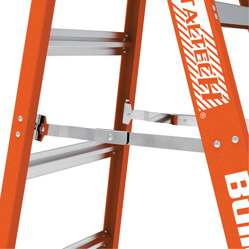 Step Ladder, 6', Fibreglass, 375 lbs. Capacity, Type 1AA Action Paper