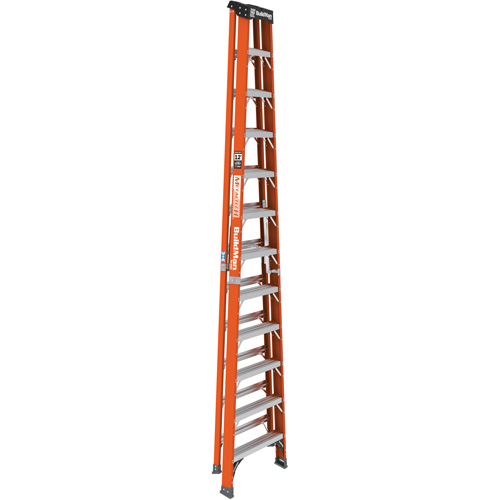 Step Ladder, 12', Fibreglass, 375 lbs. Capacity, Type 1AA Action Paper