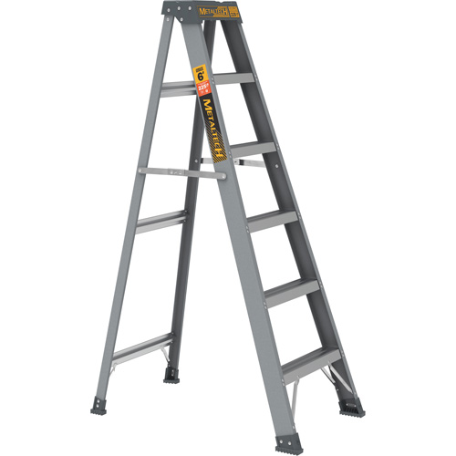 Step Ladder, 6', Fibreglass, 225 lbs. Capacity, Type 2 Action Paper