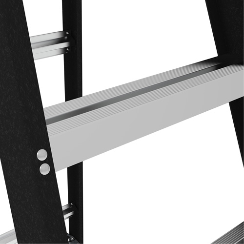 Step Ladder with Paint Tray, 8', Fibreglass, 250 lbs. Capacity, Type 1 Action Paper