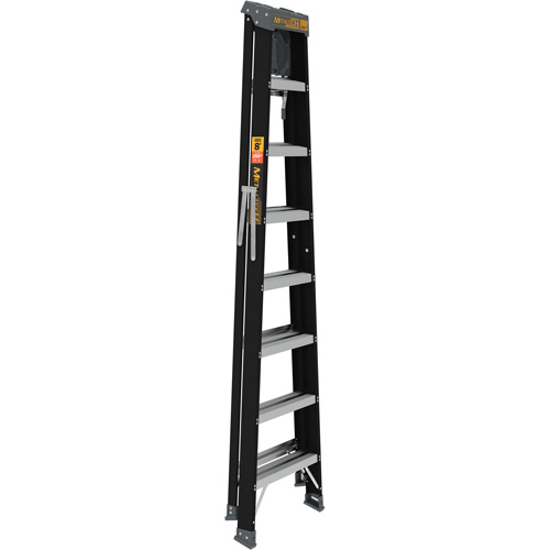 Step Ladder with Paint Tray, 8', Fibreglass, 250 lbs. Capacity, Type 1 Action Paper