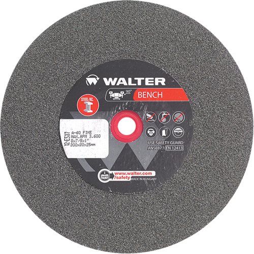 Bench Grinding Wheels, 8" x 7/8", 1" Arbor, 1 Action Paper