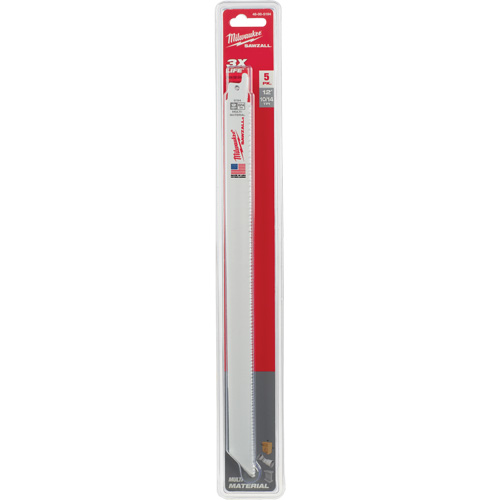 Sawzall&reg; Reciprocating Saw Blade, Bi-Metal, 10/14 TPI, 12" L Action Paper