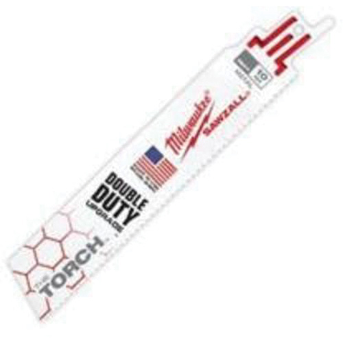The Torch Sawzall&reg; Blades, Bi-Metal, 10 TPI, 6" L x 1" W Action Paper