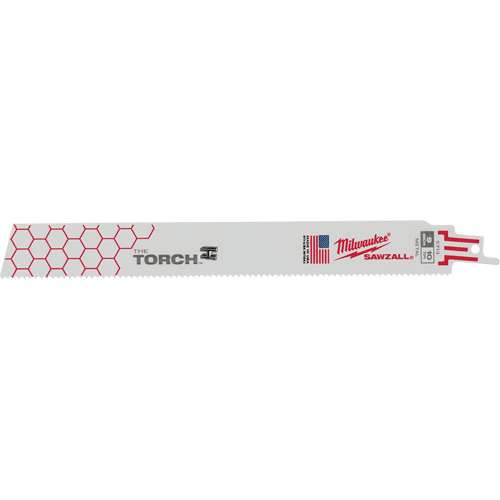 Lames The Torch Sawzall, Bim&eacute;tal, 10 Dents par pouce, 9" lo x 1" la Action Paper