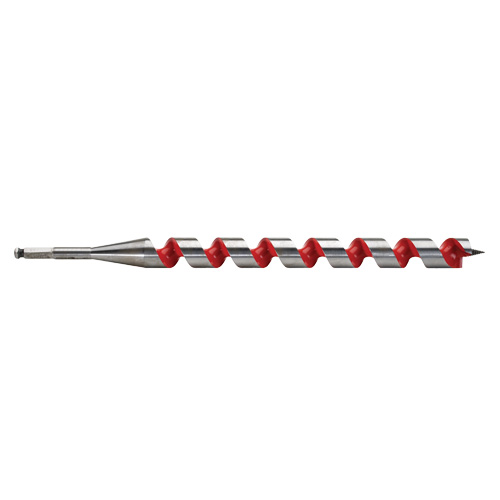 Ship Auger Drill Bit, 1-1/4" Diameter, 15" Flute, 7/16" Hex Shank Action Paper