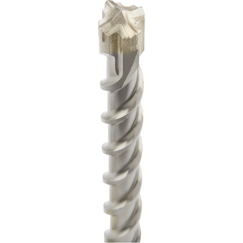 MX4 4-Cutter SDS-Plus Rotary Hammer Drill Bit, 1-1/8", SDS-Plus Shank, Carbide Action Paper