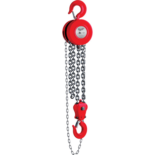 Chain Hoist, 8' Lift, 11023 lbs. (5 tons) Capacity Action Paper