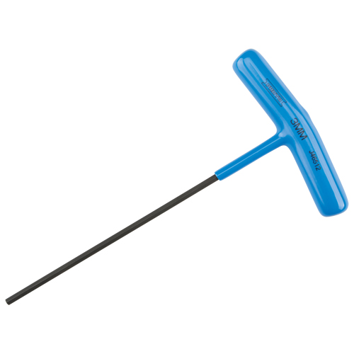 Hex Key - Metric, Hex End, 3 mm x 6" L, T Handle Action Paper
