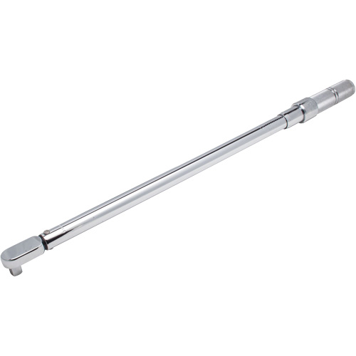 Fixed Head Micrometer Torque Wrench, Click, 1/2" Square Drive, 50-250 ft-lbs. Action Paper