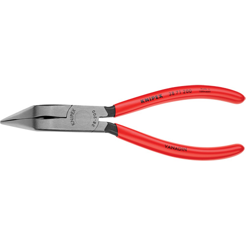 8" Long Nose 70° Angled Pliers without Cutter Action Paper
