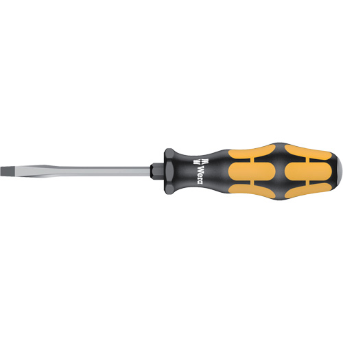 Slotted Demolition Screwdriver, 3/16", 7-3/8" L, Plastic Handle Action Paper