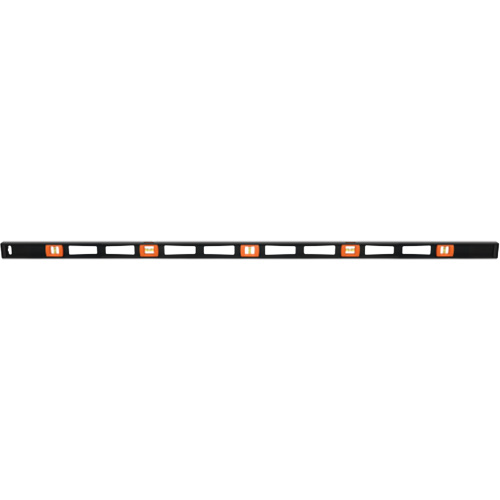 Top-Reading Level, I-Beam, 72" L, Aluminum, 5, Non-Magnetic Action Paper