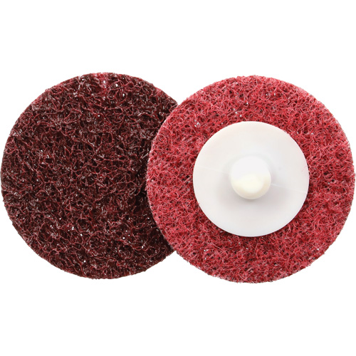 Disque de conditionnement de surface &agrave; remplacement rapide Standard Abrasives, 2" dia., Grain Moyen, Oxyde d'aluminium Action Paper