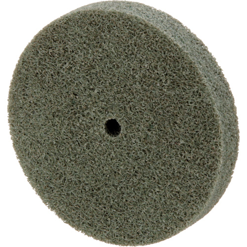 Meule homog&egrave;ne &agrave; faible densit&eacute; de s&eacute;rie 500 Standard Abrasives, 3" x 1/2", Arbre de 1/4", Grain de Moyen, Oxyde d'aluminium Action Paper