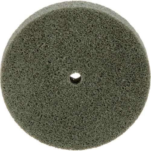 Meule homog&egrave;ne &agrave; faible densit&eacute; de s&eacute;rie 500 Standard Abrasives, 3" x 1/2", Arbre de 1/4", Grain de Moyen, Oxyde d'aluminium Action Paper