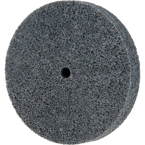 Standard Abrasives 500 Series Soft Density Unitized Wheels, 3" x 1/2", 1/4" Arbor, Fine Grit, Silicon Carbide Action Paper