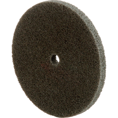 Standard Abrasives Unitized Wheel, 3" x 1/4", 1/4" Arbor, Fine Grit, Aluminum Oxide Action Paper