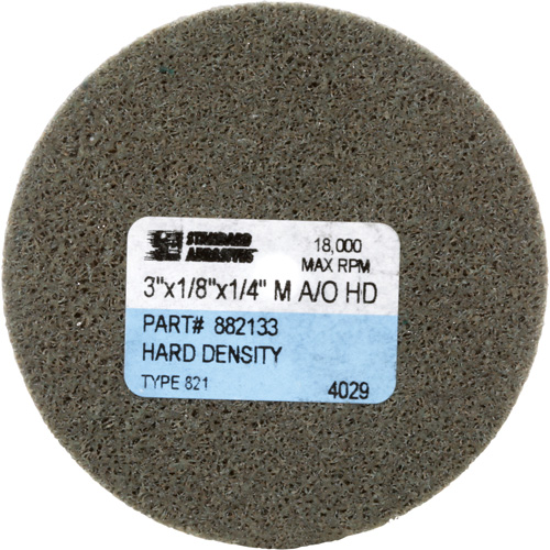 Disque unitaris&eacute; Standard Abrasives, 3" x 1/8", Arbre de 1/4", Grain de Moyen, Oxyde d'aluminium Action Paper