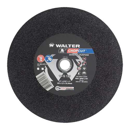 Chopcut Chop Saw Cut-Off Wheel, 12" x 3/32", 1" Arbor, Type 1, Aluminum Oxide, 5200 RPM Action Paper