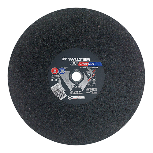 Chopcut Cut-Off Wheel, 16" x 7/8", 1" Arbor, Type 1, Aluminum Oxide, 3800 RPM Action Paper