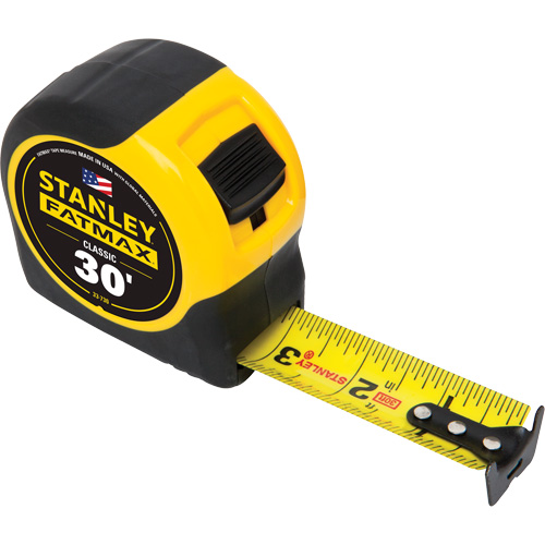 FatMax&reg; Classic Tape Measure, 1-1/4" x 30', Imperial Graduations Action Paper