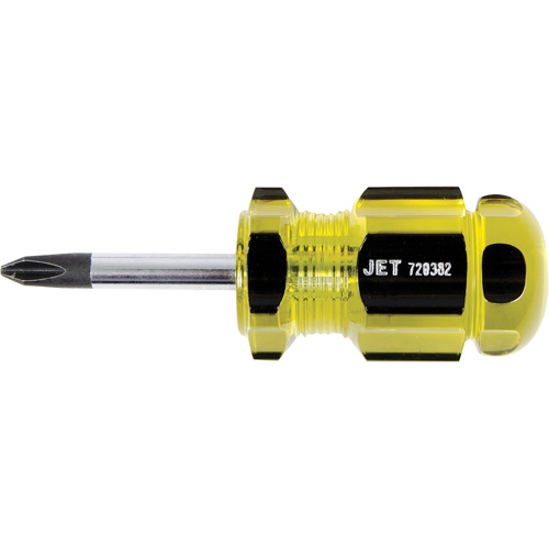 Phillips Jumbo Handle Screwdriver, #2, Plastic Handle Action Paper