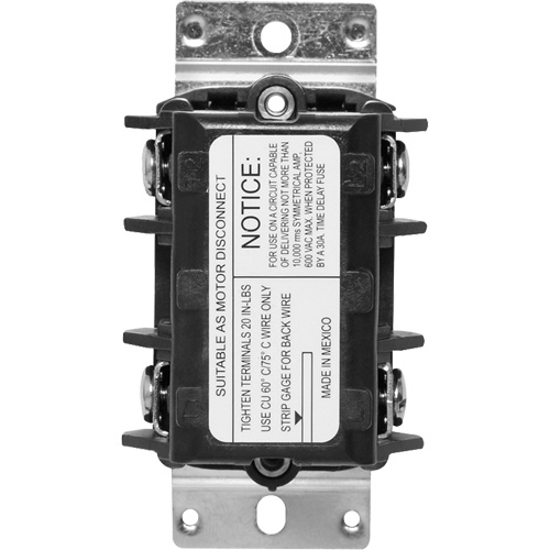 Single Phase Double Pole Disconnect Switch Action Paper
