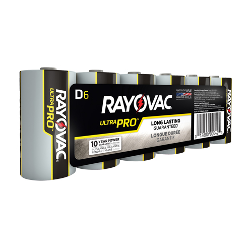 Ultra PRO Industrial Batteries, D, 1.5 V Action Paper
