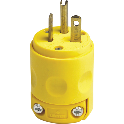Grounding Plug, Plastic, 20 A, 250 V Action Paper