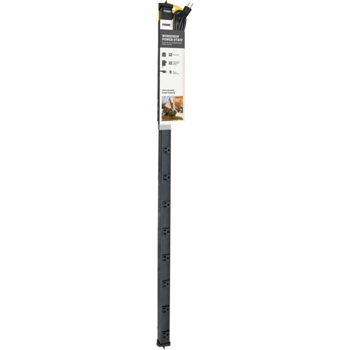4' Power Strip, 12 Outlet(s), 6', 125 V Action Paper