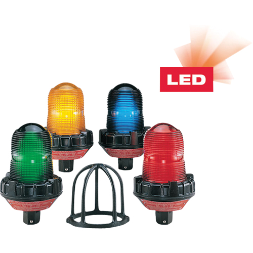 LED Hazardous Location Warning Lights With XLT Technology, Flashing, Blue Action Paper